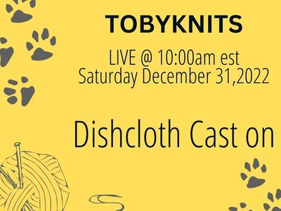 Tobyknits Live - Dishcloth Cast On