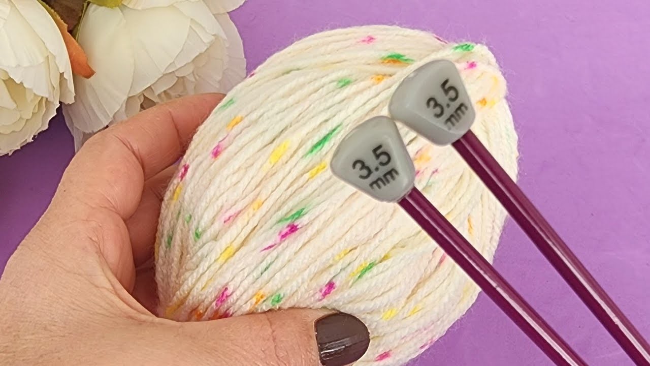 UNBELIEVABLE! My friends will love this beautiful knitting pattern! Very easy two skewers