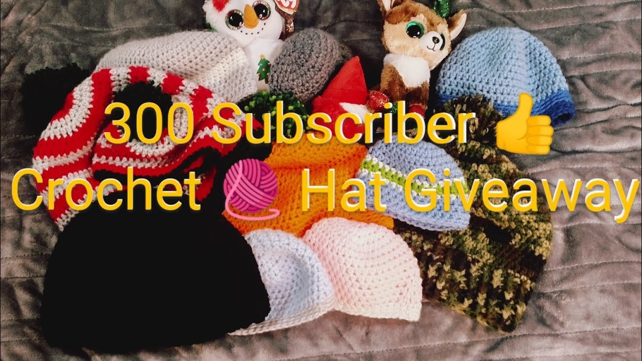 300 Subscriber Giveaway ????❤️ Crochet ???? Hat set ✨ for Reborn Realborn Collector Art Baby Doll ????????????????