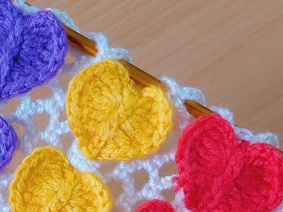 Amazing hearts crochet design you will love