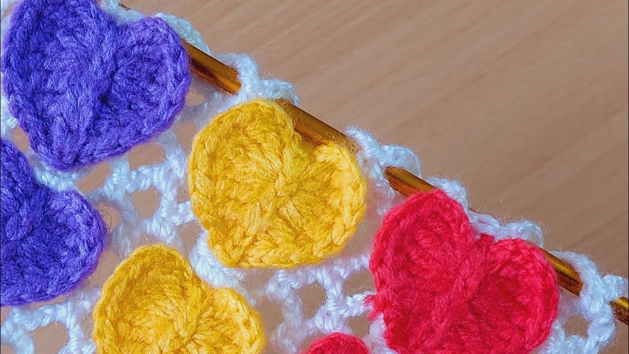 Amazing hearts crochet design you will love