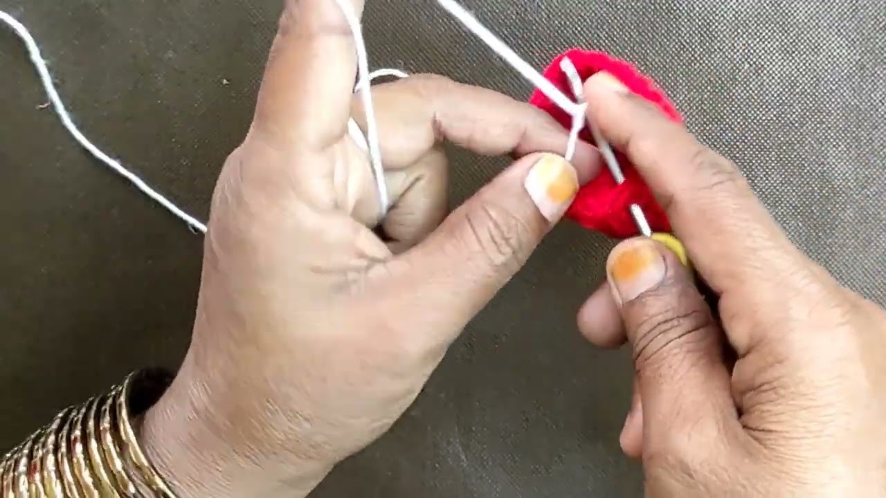 Christmas Santa Hat - How To Crochet Hanging Santa Hat Ornament | Diy Crochet Ornament
