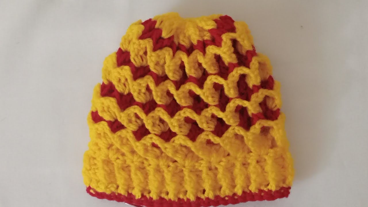 Crochet baby hat beautiful ❤️ ❤️ design 0-6 month