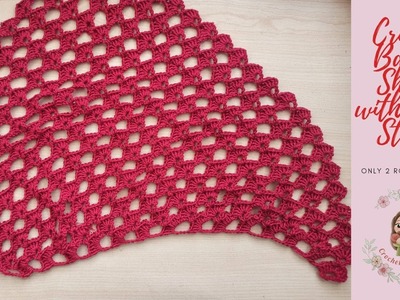 Crochet Baktus Shawl with Shell Stitch. Crochet Scarf , Crochet Shawl for Beginners