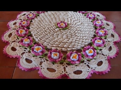 Crochet Flower Doily.Thalipos || Tutorial || Part ~3 ( centro de mesa)