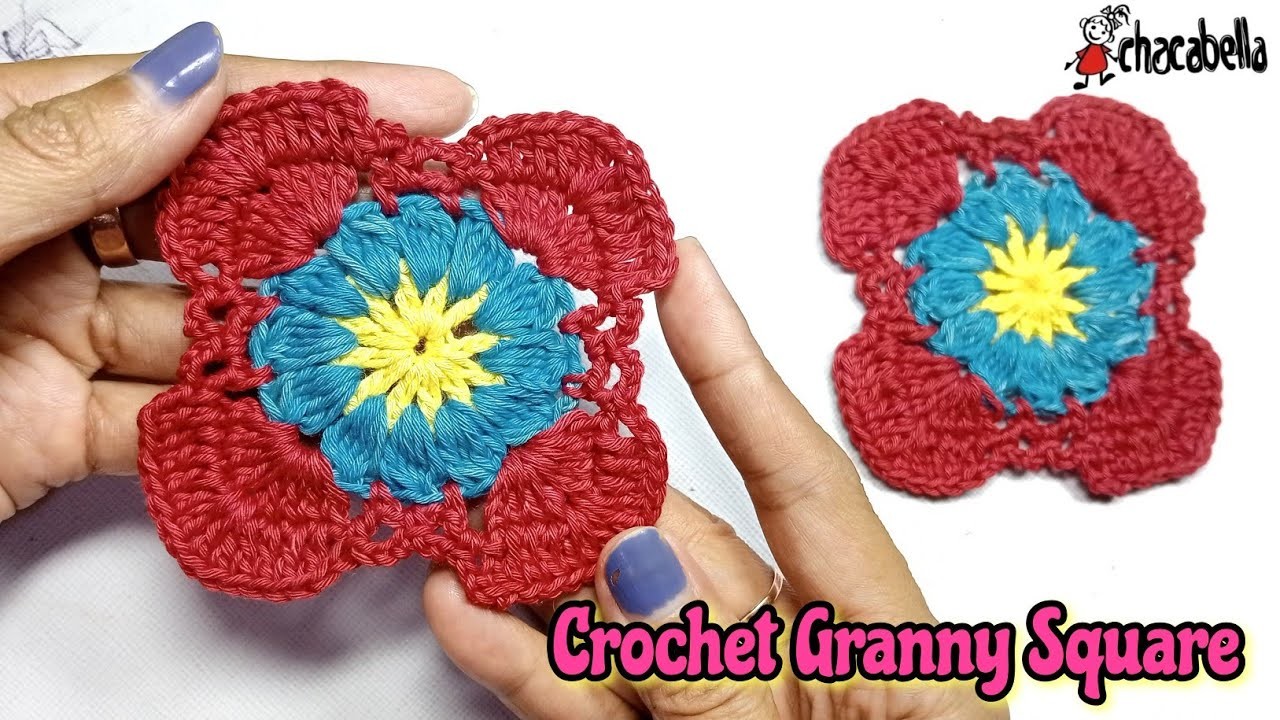 Crochet Granny Square || ????️How to Crochet Easy Simple Granny Square ...