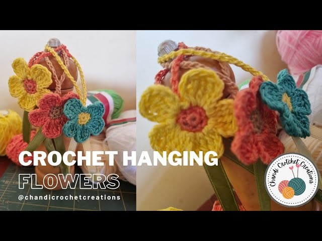 Crochet Hanging Flowers ????