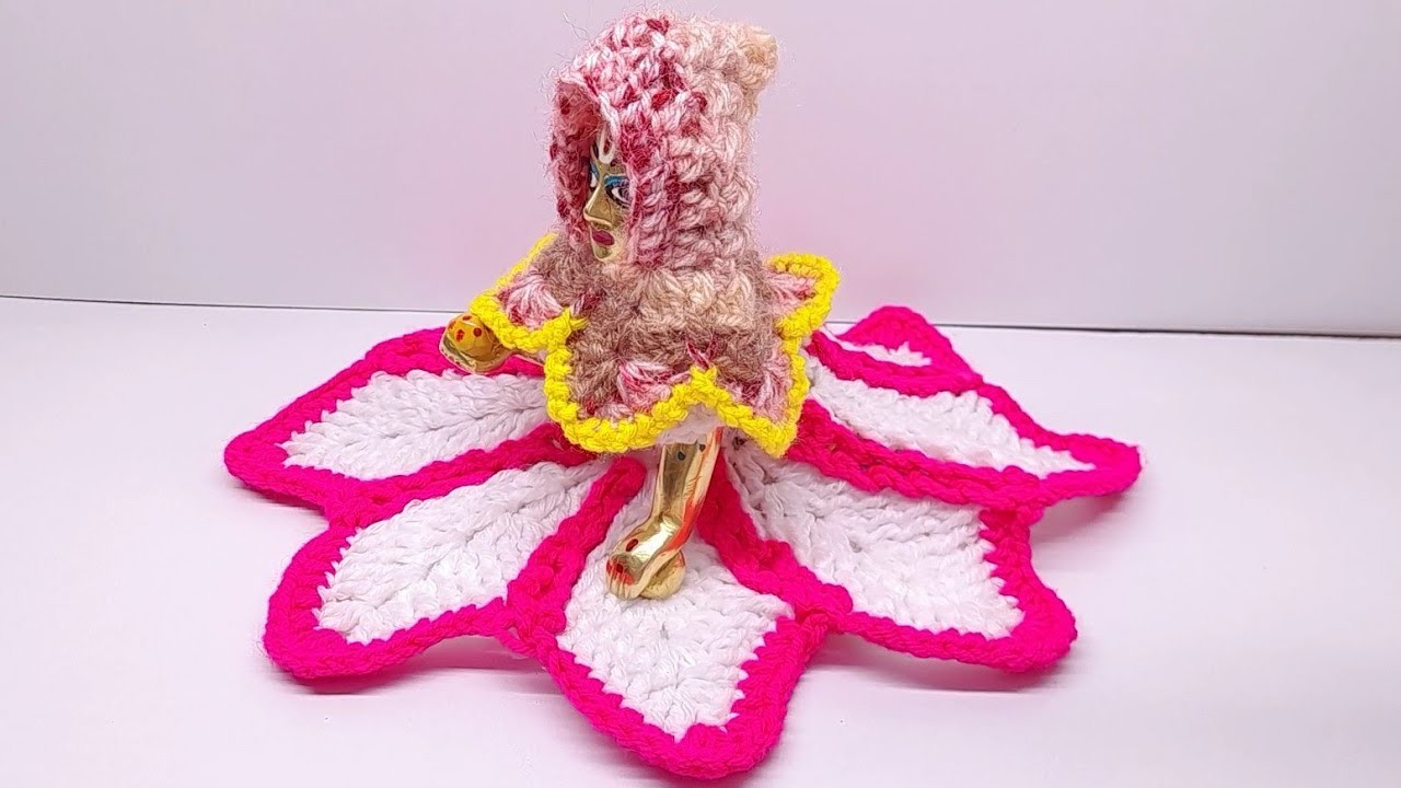 Crochet Hat. Cap for Laddu Gopal| Crochet cap for 5 number laddu gopal | Kanha ji ki topi | 4-5-6