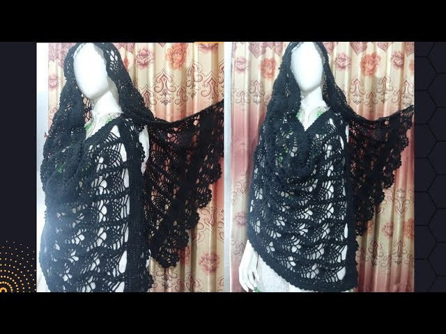 Crochet SHAWL Pattern\PINEAPPLE -STITCH SHAWL Part1 @shcrochet9166  #yarn #wool #youtube