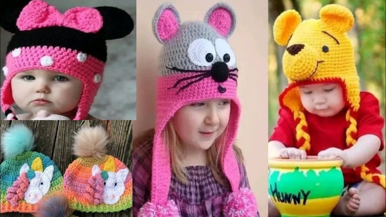 Cute crochet Winter hats for kids