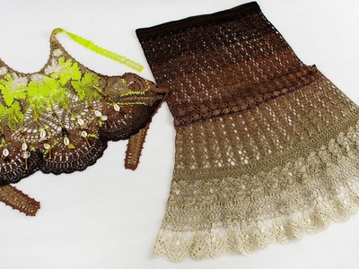 Digest of LIVE ONLINE crochet CLASSES about making a Summer Skirt "Mermaid" - Lesson # 7