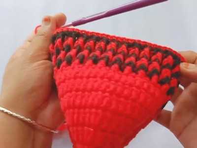 Easy Crochet baby hat tutorial.part -9