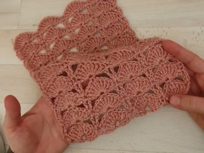 Einfach Super HäkelnTuch Muster. Easy Crochet Scarf or Shawl Pattern