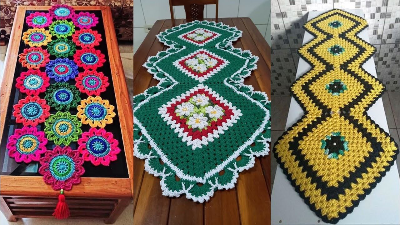 Elegant 35+ Table set ideas free crochet patterns | cozy crochet table rug.mats.runners.cover