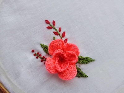 Hand embroidery flower design. hand embroidery easy design2022-12