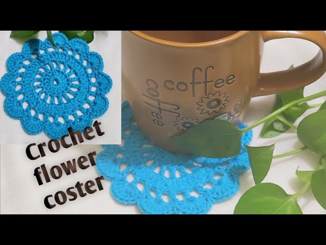 How to crochet a coster || crochet coster easy tutorial