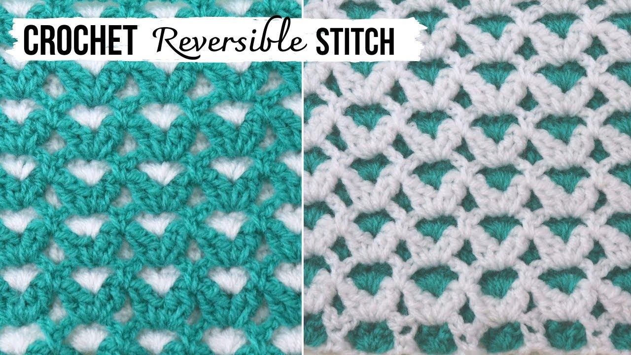 How To Crochet A Simple Reversible Stitch. Ideal For Blankets. Scarves