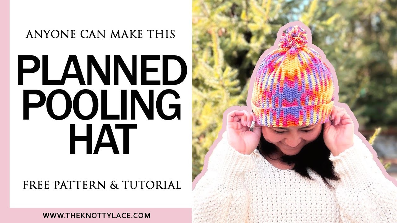 How to Crochet an Argyle Planned Pooling Hat for Beginners (Free Written Pattern in the link)