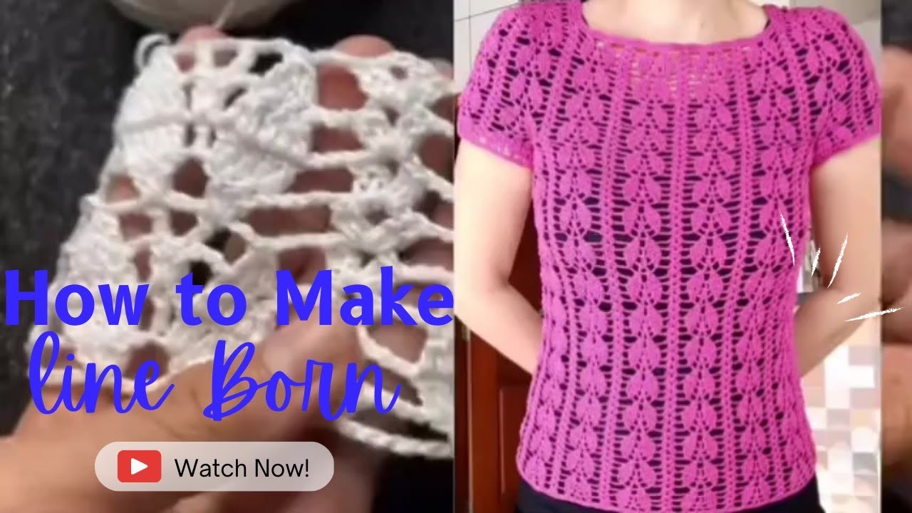 How to crochet line born cord beautiful! ! new style 2023