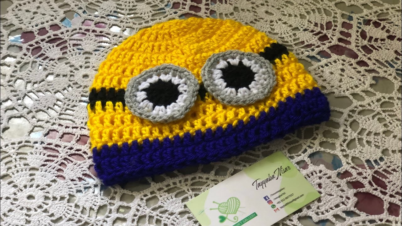 How to Crochet Minion Beanie.cap || easy pattern & beginners friendly ||TN Crochet Gallery