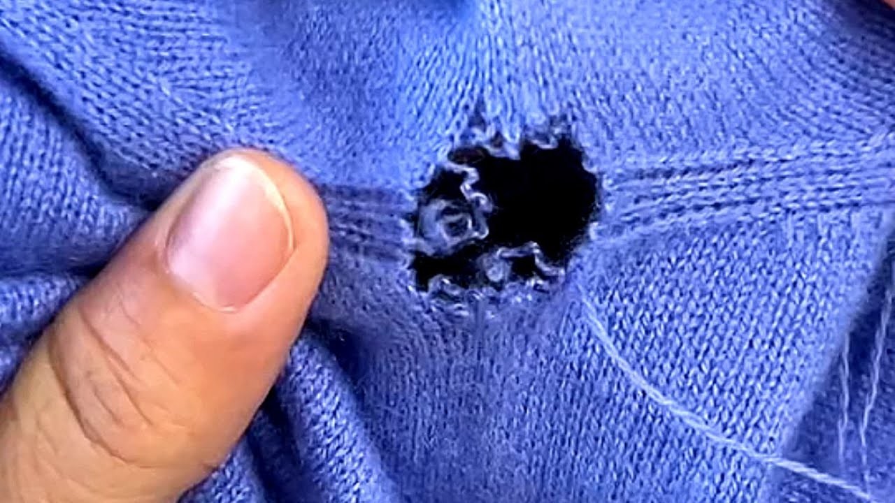 How to Perfectly Repair Armpit Holes in a Sweater，So Amazing!