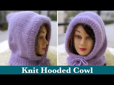 Knit Hooded Cowl (Scarf) for Women