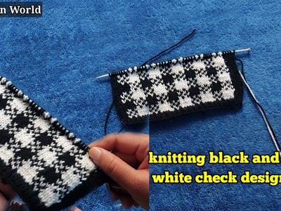 Knitting checks black and white design ???? ||SH Fashion World