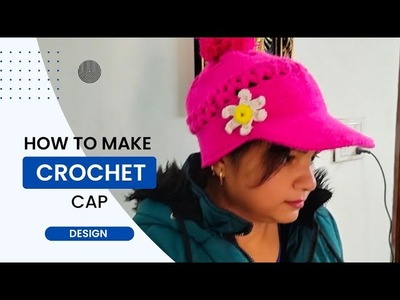 So beautiful and stylish cap ????.Crochet and needles work.Diy tutorial Beautiful design!