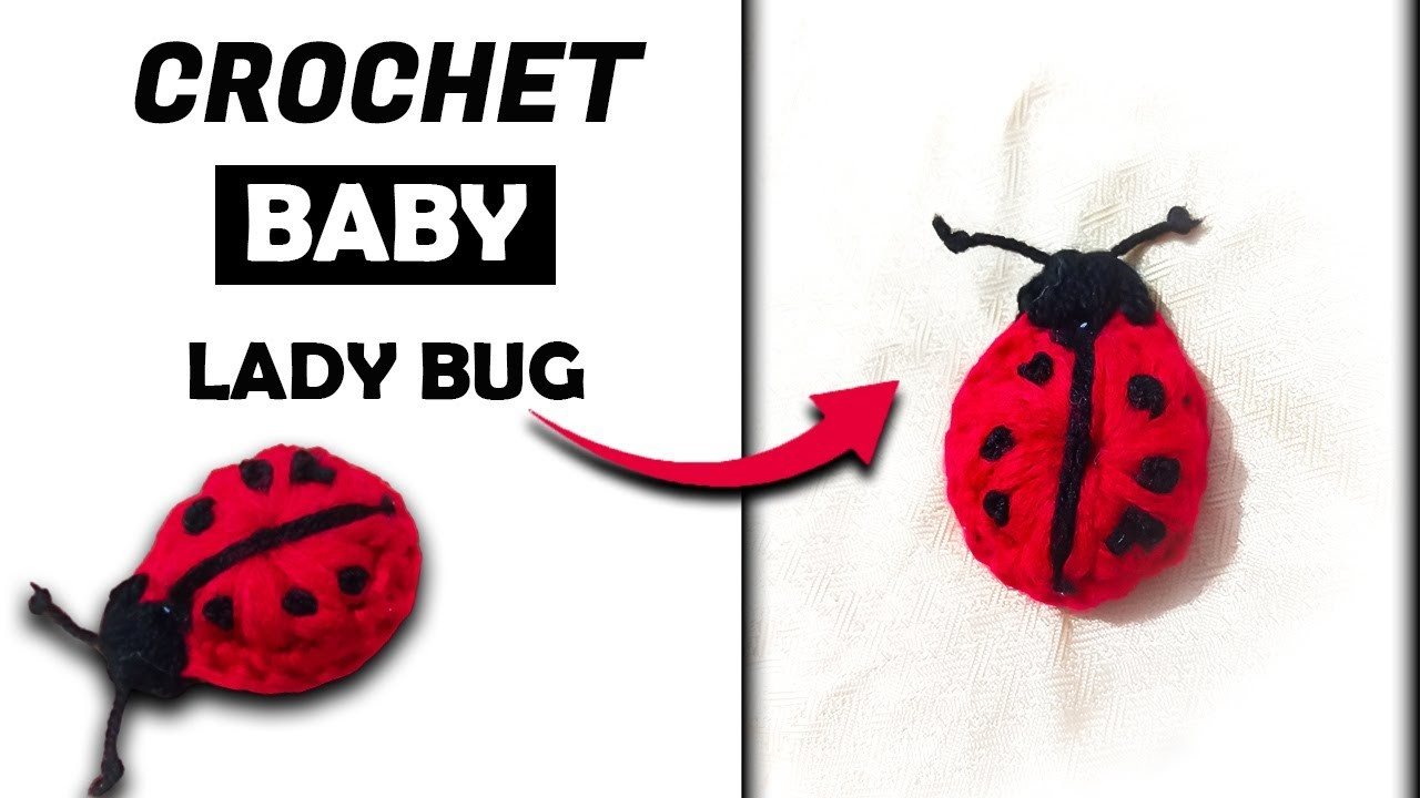 SUPER CUTE Crochet Baby Lady bug turorial | Lady Bird Amigurumi | Lady Beetle free pattern