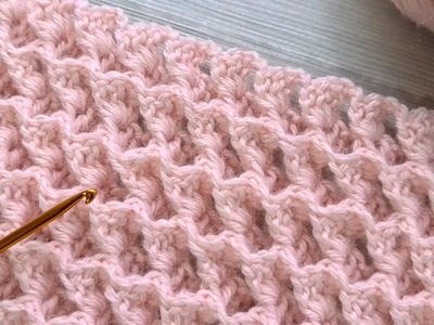 SUPER EASY Crochet Pattern for Beginners! ???? ✅ Amazing Crochet Stitch for Baby Blankets and Bags ✅
