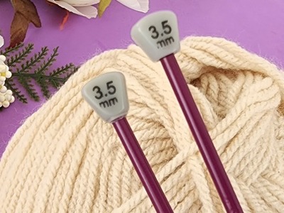 This Stitch is so beautiful! You won't be able to forget this easy and flashy two skewer knit!