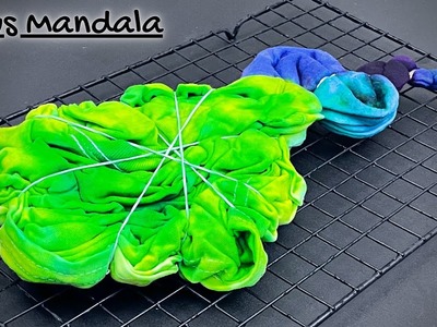 Tie Dye Pattern #511 - Lotus Flower Mandala Tie Dye T-Shirt - Hot Water Irrigation Tie Dye