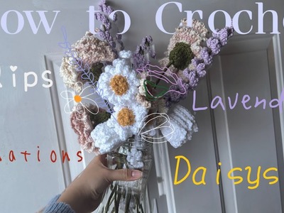 Tutorial on Crocheted ￼Bouquet of Flowers. Vlogsmas 09A ????????????????