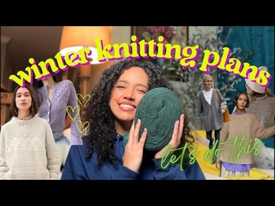 Winter knitting plans 2023 || how to knit a colorful handmade wardrobe