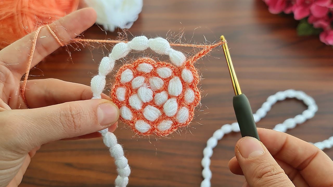 Wow !! Super easy, very useful crochet beautiful motif crochet coaster ✔ supla bardak altlığı yapımı