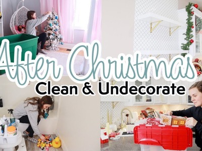 AFTER CHRISTMAS Clean With Me 2022 | Christmas Decor Storage | Taking Down Christmas Decorations