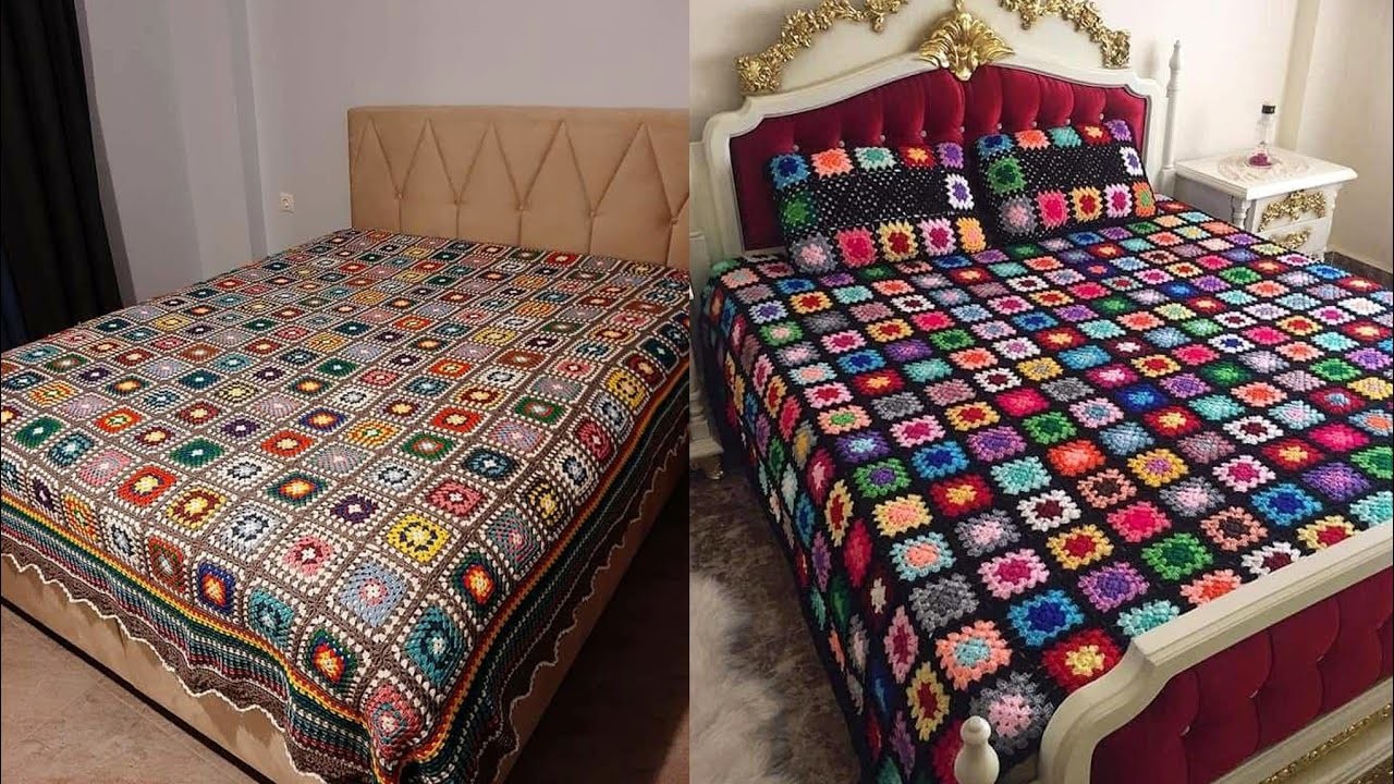 Beautiful ideas about comfy kukka bedspread free crochet pattern 2023