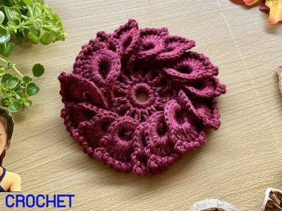 Crochet Flower | Crochet Scrunchie | Crochet Hair Accessories