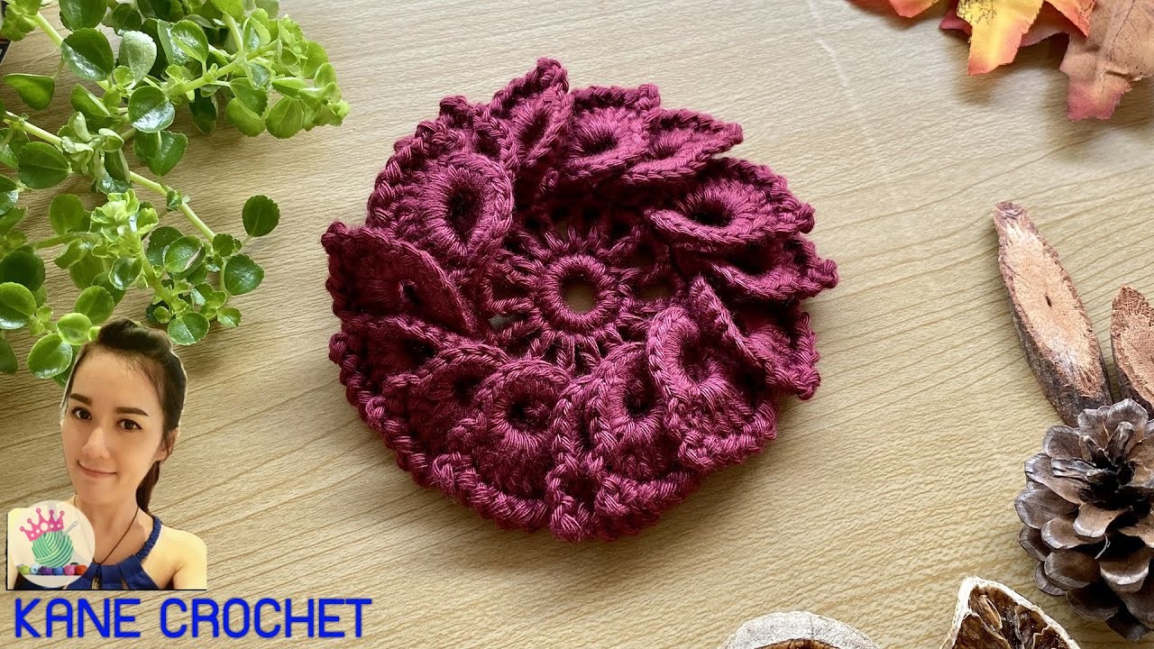 Crochet Flower | Crochet Scrunchie | Crochet Hair Accessories