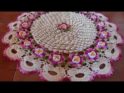 #Crochet Flower Doily.Thalipos Design || Tutorial || part ~2( centro de mesa)