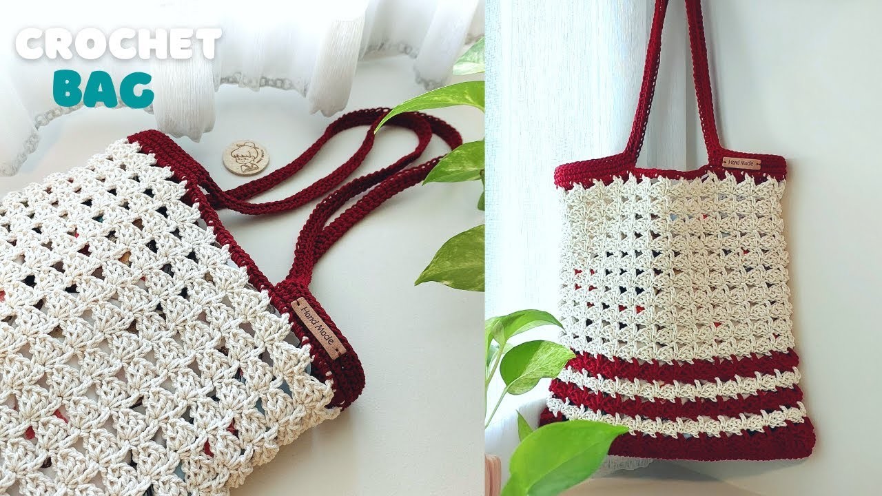 ????Crochet Shoulder Bag with Wonderful Crochet Stitch Pattern | ViVi Berry Crochet