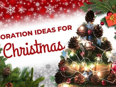 DIY Christmas Craft || Pine Cone Decoration Ideas | Bottle Upcycling Ideas || Festival Decoration ||