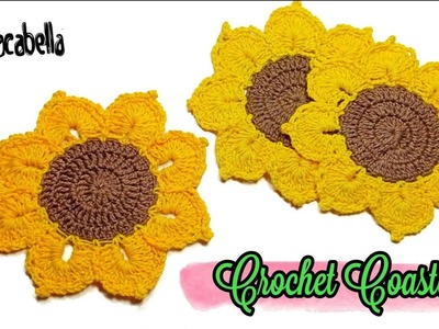 DIY Crochet Coasters || ????Crochet Sunflowers????|| Easy Crochet Sunflower Coaster || DIY Flowers Crochet
