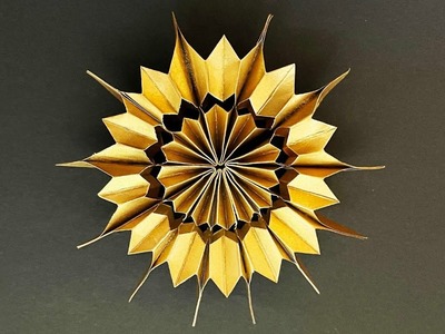 Easy Origami Lucky Gold Star Paper Decoration Ideas