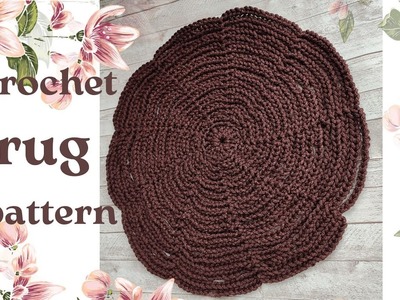 Free crocheting pattern for rug Make this crochet rug and you will be amazed! Crochet carpets