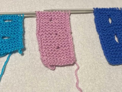 How to knit three types button holes for men, women and children