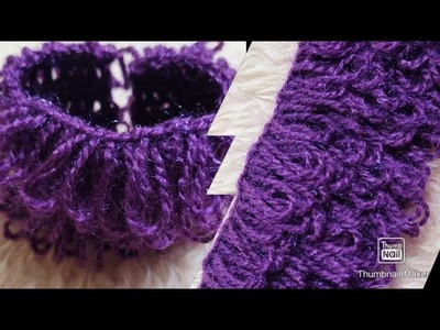 How to make crochet loop stitch #crochetpattern #crochettutorial #crochetloopstitch