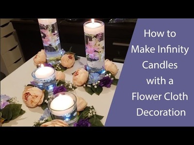 How to Make Infinity Candles with a Flower Coaster Decoration