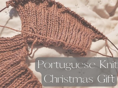 I knit a sweater ????. Christmas present. Portuguese Knitting