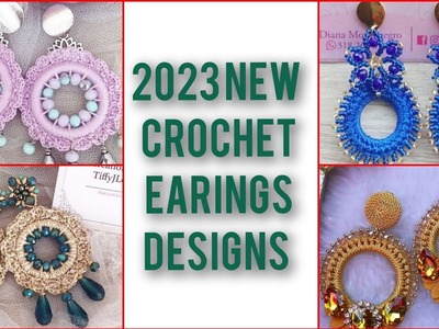 Latest top Stylish Hand-knitted crochet earrings.Fancy crochet earrings designs